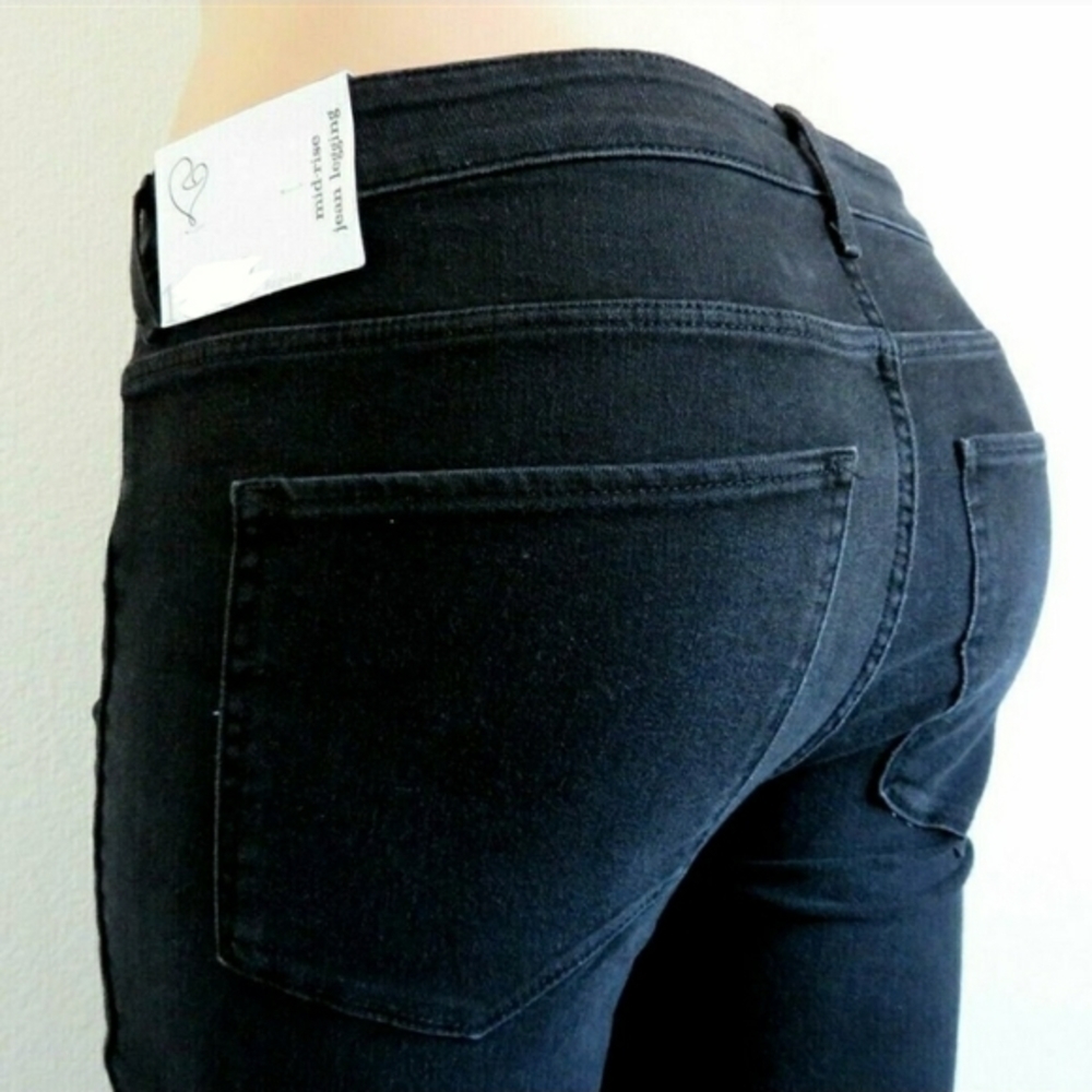 LYN ROE Women's Jeans Mid‎ Rise Jean Jegging Size 10 R NWT